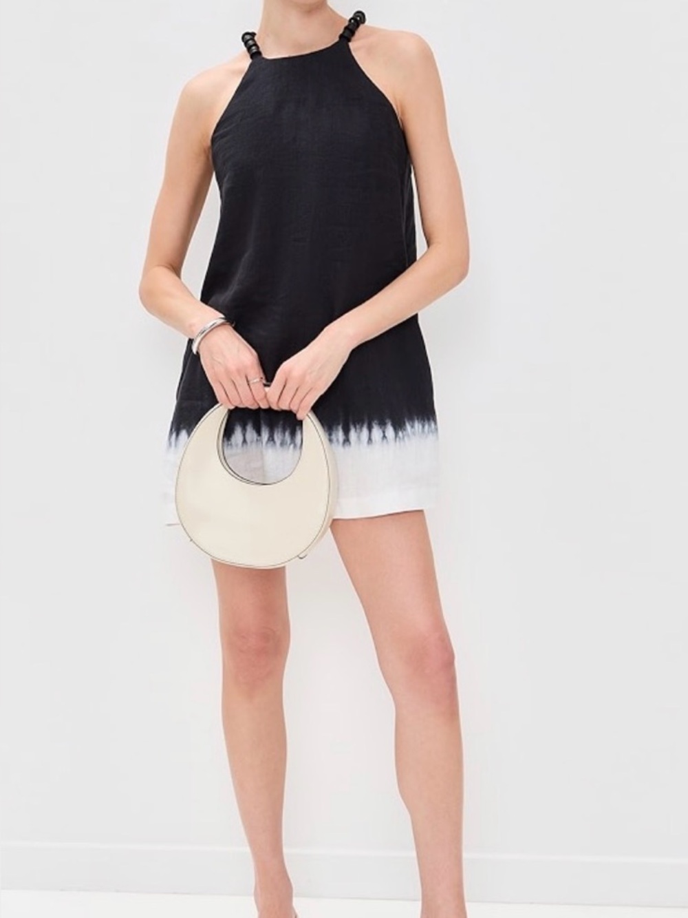 STAUD  Cabo Dip-Dyed Linen A-Line
Minidress Sz XS